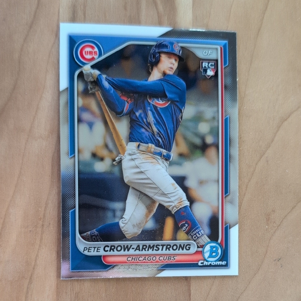 2024 Bowman Chrome Pete Crow- Armstrong Rookie Card Chicago Cubs